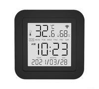 Thermomètre Hygromètre WiFi Contrôle Infrarouge App(black IR function) | Contrôle IR à distance, suivi temp/humidité en pour temps réel, compatible pour smartphone pour ios Android