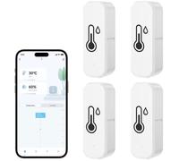 Thermomètre Hygromètre Wifi Intérieur Smart Life Tuya Compatible Alexa Google Home 4 pièces