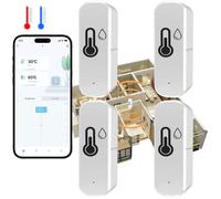 Thermomètre Hygromètre Wifi pour surveillance de la température et de l'humidité intérieure et extérieure, fonctionne ave