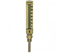 Thermomètre industriel équerre en verre 0-120°C - plongeur 63 mm - grand modèle DISTRILABO