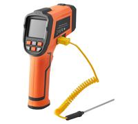 Thermomètre infrarouge, de -30 à 1600 °C. Thermomètre infrarouge à double mode avec thermocouple de type K, pistolet de mesure de température par infrarouge à double laser, pour utilisation sur les mé