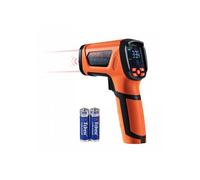 Thermomètre Infrarouge Double Laser 50:1 -40°C~1500°C Émissivité Réglable pour Métaux Cuisson Four Pizza Moteur