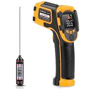 Thermomètre Infrarouge Pistolet de Température Laser Numérique Sans Contact -58°F~1112°F (-50°C～600°C) Emissivité Réglable - Thermomètre Non Frontal Pour Cuisson/BBQ/Congélateur - SOVARCATE