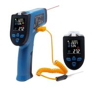 Thermomètre infrarouge Pyromètre Thermomètre numérique sans contact pour l'industrie alimentaire et four (GM320)