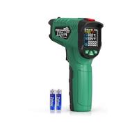 Thermometre Infrarouge,SQECH Thermometre Laser -50℃～800℃(-58℉～1472℉) | avec Température Ambiante/Humidité/Émissivité Réglable/Rétroéclairage Couleur, pour Cuisson, Four, Moteur, CVC