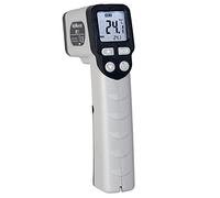 Thermomètre infrarouge Voltmaster IRT 1, appareil de mesure de la température, pistolet thermomètre infrarouge (LCD avec rétroéclairage, plastique ABS résistant aux chocs et à la casse), gris/noir