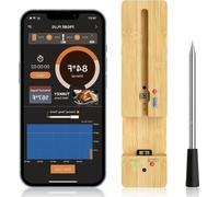 Thermomètre intelligent pour barbecue avec connexion Bluetooth (IP67) pour barbecue, four, grill et rôtissoire, compatible avec une application
