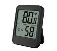 Thermomètre Intérieur d'humidité et Hygromètre Électronique, Mini Station Météo avec Commutateur ℃-℉ pour Maison, Bureau, Serre