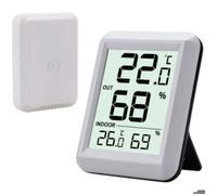 Thermomètre Intérieur et Extérieur, Thermomètre Connecté avec Capteur Extérieure sans Fil, Thermomètre Hygrometre Numérique avec