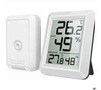Thermomètre Intérieur et Extérieur, Thermomètre Connecté avec Capteur Extérieure sans Fil, Thermomètre Hygrometre Numérique
