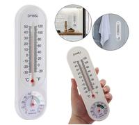 Thermomètre intérieur extérieur analogique avec hygromètre - mesure température et humidité précis maison jardin