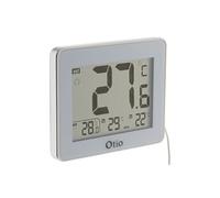 - Thermomètre intérieur extérieur filaire Blanc