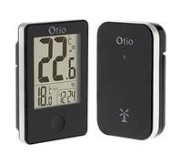 Otio 936066 Thermomètre intérieur/extérieur, sans fil, 60 m, noir