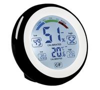 Thermometre interieur hygrometre digital rétroéclairé | Mesure avec precision température et taux d'humidité | Jauge de confort | Atout santé bébé famille maison