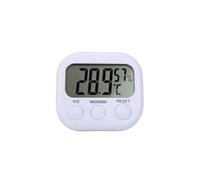 Thermomètre intérieur lcd hygromètre jauge horloge température humidité compteur
