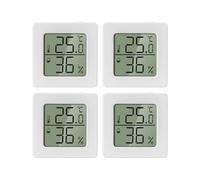 Thermomètre Intérieur Mini Thermometre Interieur Hygrometre Interieur Digital à Haute Précision Temperature Interieur Thermomètre Chambre Bébé Thermometre Interieur Maison pour Maison Bureau 4 PCS