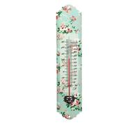 Esschert Design Thermomètre imprimé roses 30 cm (L6,7×l1,4×H29,7 cm)