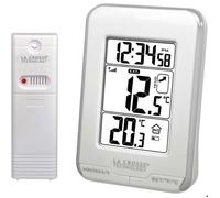La Crosse Technology Station de température WS6810 Température intérieure et extérieure Blanc/Argent