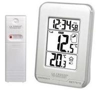 La Crosse Technology Station de température WS6810 Température intérieure et extérieure Blanc/Argent