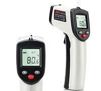 Thermomètre laser, Pistolet de cuisson, Pistolet à température infrarouge laser non humain, -50 ° C ~ 400 ° C, Pistolet à émissivité réglable sans contact pour l'alimentation, la cuisine, l'industrie