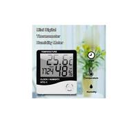 Thermomètre lcd numérique hygromètre humidité mètre horloge de température intérieure de la pièce G