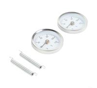 Thermomètre Magnétique Poêle à pour bois Lot de 2 - Mesure Température Tuyau pour cheminée Acier 0-120°C pour Combustion Optimale Sécurité Foyer Domestique Diamètre 63mm