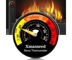 Thermomètre magnétique pour poêle à bois, cuisinière à gaz, poêle à granulés, évite les ventilateurs de four endommagés par la surchauffe