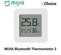 Thermomètre MIJIA Original 2, Thermomètre Hygromètre Intelligent Sans Fil Bluetooth Électrique, Détection de Température, Application Mijia Home 2 Pcs