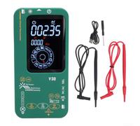 Thermomètre multimètre infrarouge photovoltaïque intelligent V30 | ABS, coque en silicone, 20 000 points, gamme automatique pour l'industrie solaire