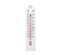 Thermomètre mural - 20,5 x 4,3 cm - Thermomètre de pièce précis - de la température ambiante pour l'intérieur et l'extérieur - Affichage de la chaleur murale pour la maison, l'intérieur