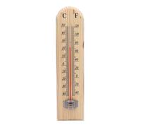Thermomètre mural en bois, -40 à 120 ℉ -40 à 50 ℃, thermomètre intérieur | avec un grand nombre de moniteur de température ambiante pour la serre intérieure et extérieure de la maison