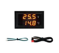 Thermomètre numérique à panneau rouge | Affichage LED, sonde NTC10K, DC4-28 V, affichage 40-120 °C, montage sur panneau de commande pour appareils, insert d'armoire