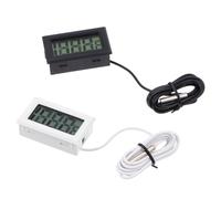 Thermomètre Numérique, Affichage Électronique, 50 à 110 °c | Sonde de Mesure, Boîtier en Plastique, Contrôle Rapide des Écarts, pour Cave à Cigares et Aquarium