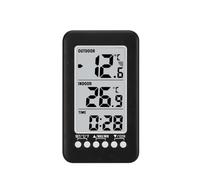 Thermomètre numérique avec fonction d'horloge, for l'extérieur et l'intérieur, LCD, température sans fil, thermomètre électronique, Station météo,Prédire avec précision