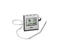 Thermomètre numérique avec minuteur TEMPERE Acier inoxydable Argent