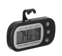 Thermomètre Numérique de Réfrigérateur Noir, Écran LCD Large, Aimanté | Plage 30 à 50 °c, Crochet Suspendre, ABS et Électronique, pour Frigo et Rv, Lecture Facile