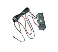 Thermomètre Numérique de Voiture avec Horloge, Mesure Intérieure | Module Électronique Vert, Boîtier Plastique Ultra Fin, Pose sans Perçage, Usage Intérieur et Extérieur