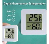 Thermomètre numérique et hygromètre 1/2/3/5 pièces, mini moniteur électronique LCD de température intérieure/extérieure pour chambre et bébé 3PCS