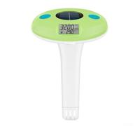 Thermomètre numérique flottant de la teneur en sel pour piscine | Alimentation solaire, design flottant, affichage numérique continu, lecture facile du bord de la piscine, pas de piles