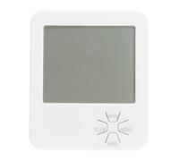 Thermomètre Numérique Hygromètre Intérieur Blanc en Plastique Compact | Lecture Numérique, Format Léger, Pose Murale Bureau, Cuisine, Maison et Petit Placard