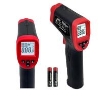 Thermomètre numérique infrarouge pour cuisine, pistolet de température laser de -58 à 600 °C avec émissivité réglable, thermomètre infrarouge max et min pour pizza, four, grill, cuisine, barbecue