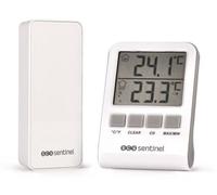 Thermomètre numérique intérieur/extérieur SCS SENTINEL HCN0062, portée de 60 m, 433 MHz, blanc
