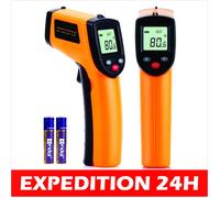 Thermomètre numérique laser infrarouge - NUZAMAS - Modèle sans contact - Plage -50 ~ 330 ℃ - LCD