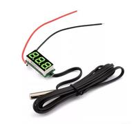 Thermomètre numérique LED avec sonde de capteur pour chambre automatique AC Jauge -50-125C Écran multicolore DC 4-28 V Petit 22 x 10 mm (vert)