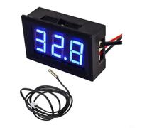 Thermomètre Numérique LED DC 12V Plage -50 à 110°C(Red) | Plage -50 à 110°C, résolution 0.1°C, pour affichage LED clair, tension 5V-12V, usage industriel