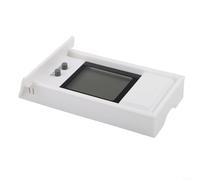 Thermomètre numérique Max Min pour intérieur ou extérieur, serre, avec protection de toit, couleur noire, alimenté par batterie, jauge de température (blanc)