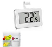 Thermomètre Numérique Mini pour Réfrigérateur, Thermomètre étanche, Thermometre Frigo Digital pour Congélateur avec Crochet, Écran A acile À Lire, Idéal pour Maison et Bureau