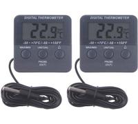 Thermomètre numérique pour réfrigérateur avec alarme, lot de 2