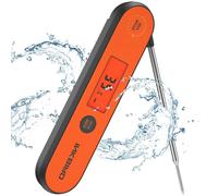 Thermomètre numérique pour viandes - Thermomètre de cuisine, thermomètre à rôtir - Précis pour la cuisson et la grillade - Lecture en 3 secondes - De -50 à 300 °C - Couleur : orange