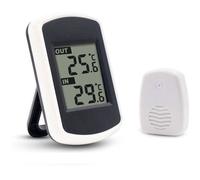 Thermomètre numérique sans fil LCD pour intérieur ou extérieur, mini capteur de température ambiante. Testeur météo précis pour la